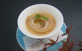 ふかひれの茶碗蒸し|和食メニュー一覧|たつみ寿司
